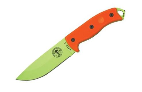 ESEE-5 Venom Green Plain Edge Orange Han