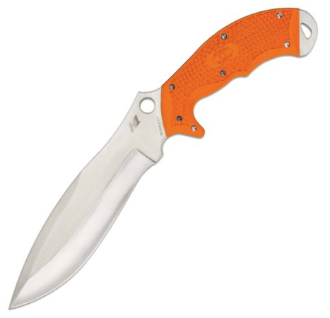 Rock Salt Orange Handle Fixed Blade