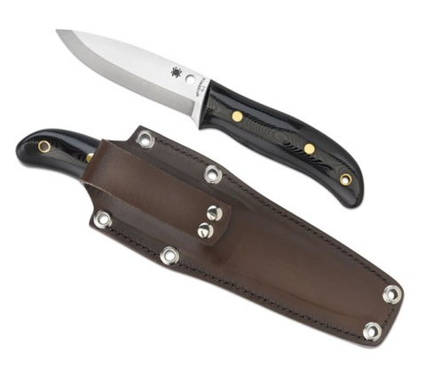 Bushcraft G-10 PlainEdge w-LeatherSheath