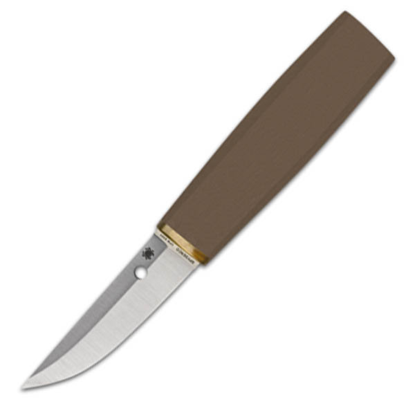 Puukko Brown Sandblasted G-10 Plainedge