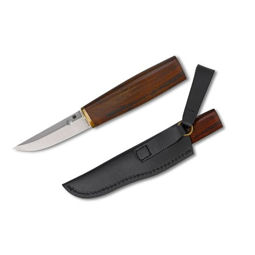 Puukko Fixed Plain Edge w-Leather Sheath