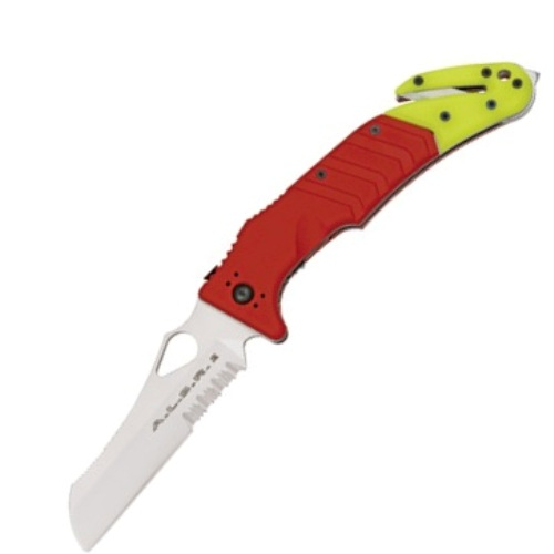 ALSR Sheepsfoot Part Serrated Red-Yellow