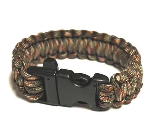 Survival Bracelet w-Whistle - OD Green C