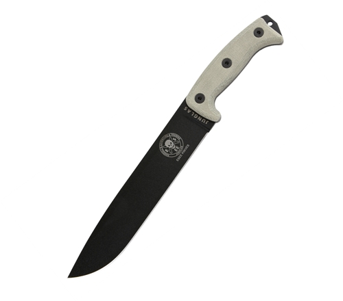 Junglas 10" Knife Black Blade w sheath