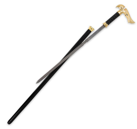 Kit Rae Gold Axios Forged Sword Cane