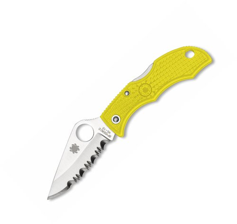 Ladybug3 Salt Yellow FRN Handle Serrated