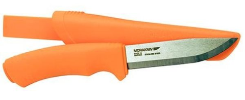 Mora Bushcraft Orange Fixed Blade Knife