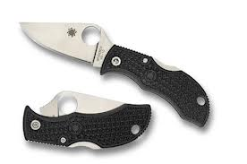 ManBug Blk Lightweight FRN Serrated Edge