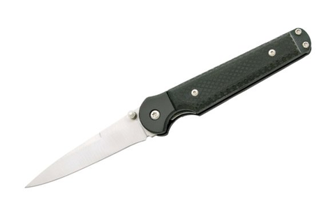 Stiletto Folding Knife- Black Handle