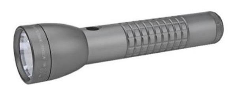 2-Cell D 524 Lumen LED Flashlight Gray