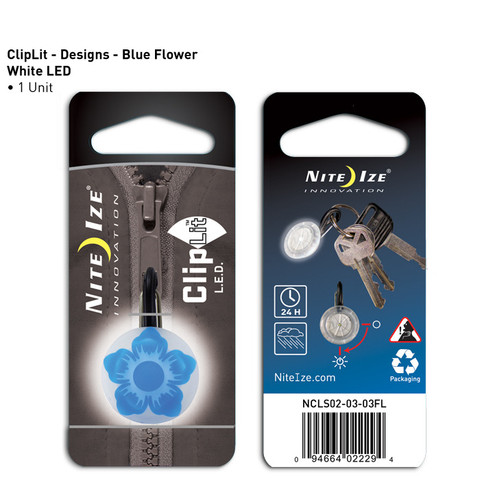 Clip Lit Blue Flower