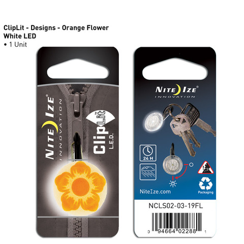 ClipLit Orange Flower-White LED