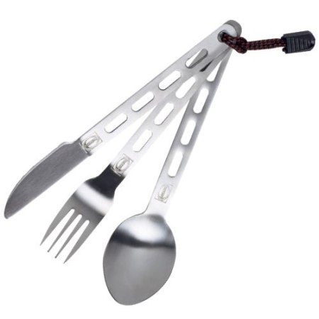 Titanium Fork, Spoon & Knife Kit