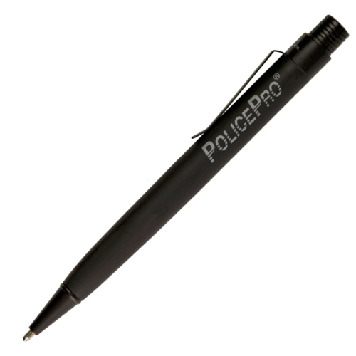 Police Pro Blk Med Rubberized Space Pen