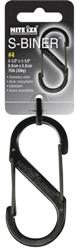 S-Biner Size #4 Black 2 in 1 Carabiner