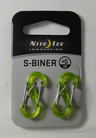 S-Biner Plastic #0- 2Pk.Translucent Lime