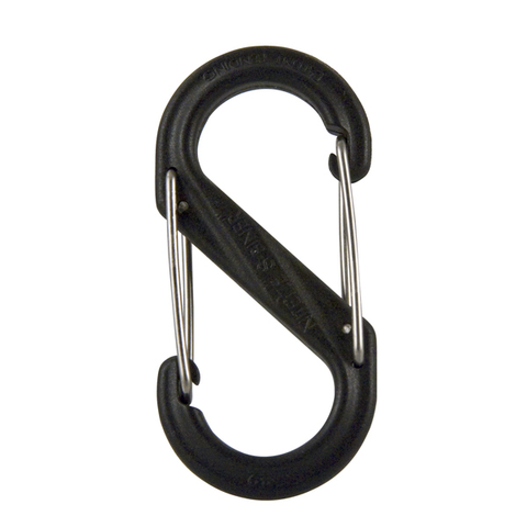 S-Biner Size #2 Black Plastic Carabiner