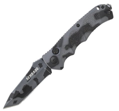 Schrade Push Button Lock Folding Knife T