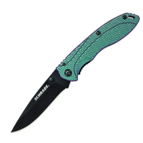 Drop Point Blade ColorShift Aluminum Han