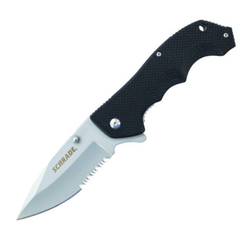 Partially Serrated Drop Point Blade G-10