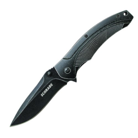 Drop Point Blade Aluminum Handle