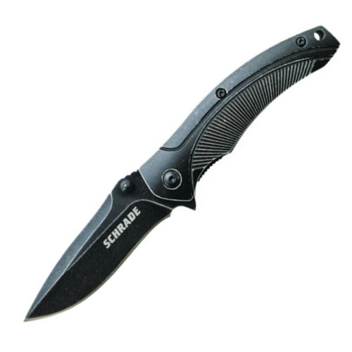 Drop Point Blade Aluminum Handle