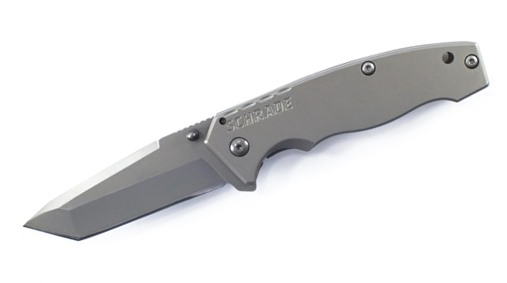 Large Tanto Frame Lock Titanium Coated