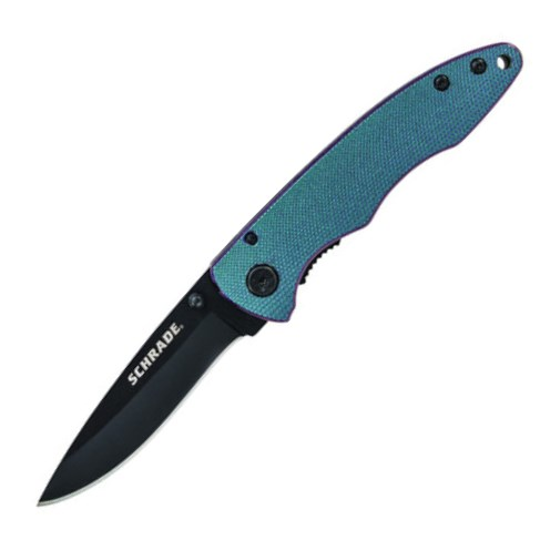 Drop Point Blade ColorShift Aluminum Han