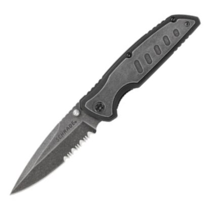 Schrade Liner Lock Folding Knife Half Se