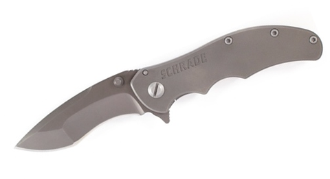 Drop Point D2 Steel Blade, Ti Handle