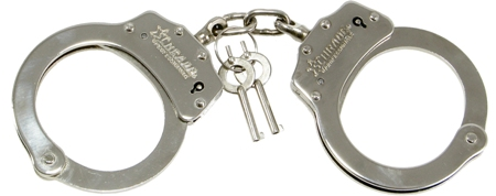 Handcuff Double Lock Nickle Finish