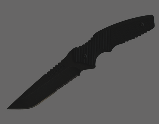 Partially Serrated Fixed Blade HC SS