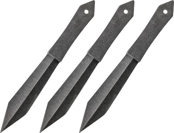 Schrade 3 pc. 10" Full Tang Throwing Kni