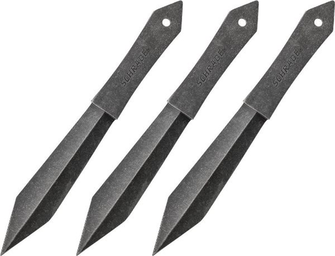 Schrade 3 pc. 10" Full Tang Throwing Kni