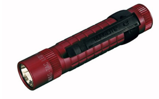 Maglite Mag-Tac LED Flshlght Crimson Red