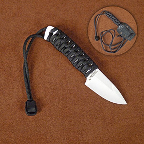 Neck Knife White Ceramic, Skinning