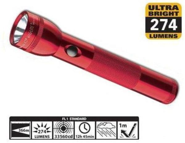 Mag Pro LED 2D Red Flashlight