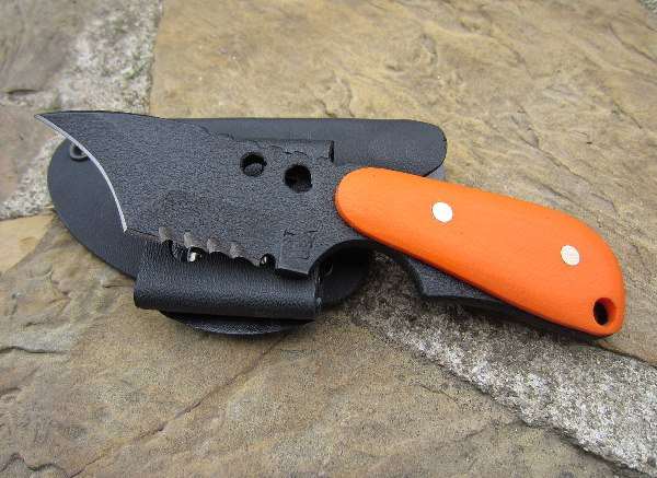 Back Up Wicked Serrated Orange G10