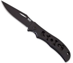 Slip Tron- Black Folding Knife