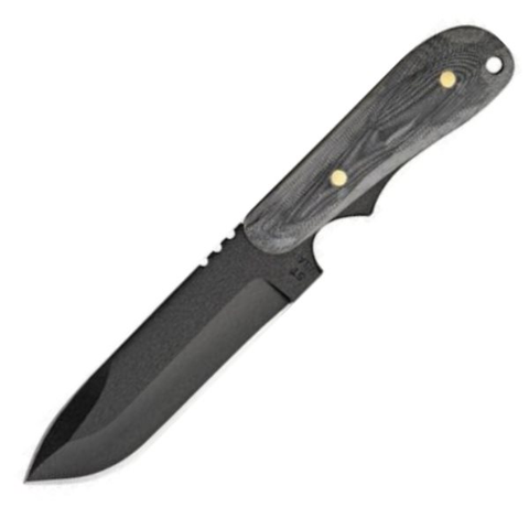 9" Ranger Spear Point Black Pln Blade