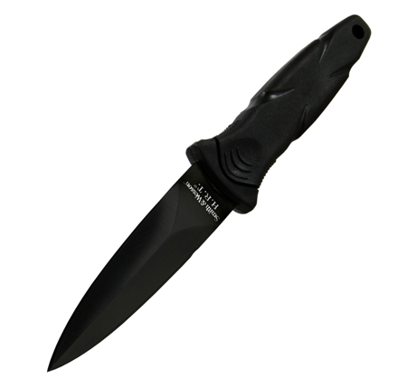 Black False Edge Boot Knife SWHRT3BF