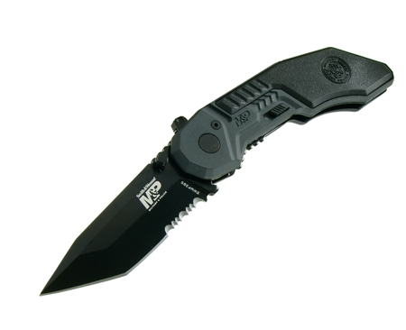 Military Police Tanto Black Serrated