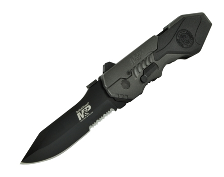 S&W MP 40% Serrated Drop Point Blade