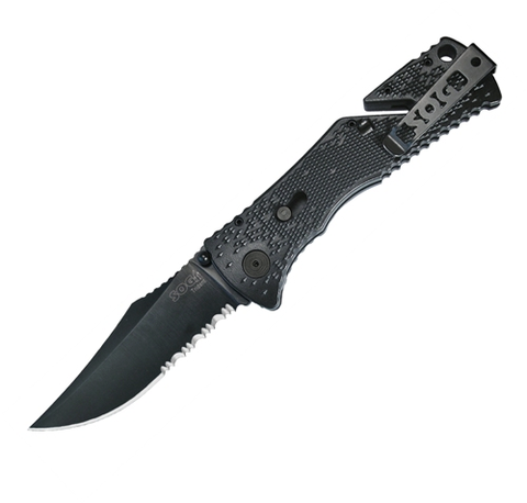 Trident Folder Black TiNi Pocket Knife