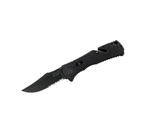 Trident Mini Partial Serr. Blk TiNi