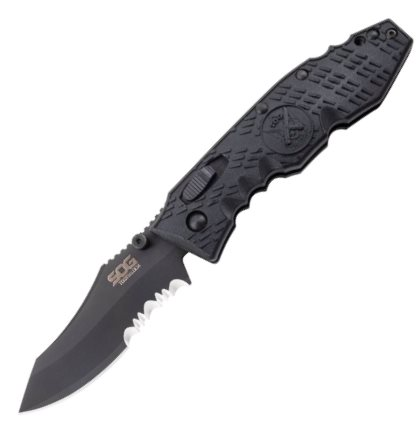 Toothlock-Partially Serrated-Black Tini