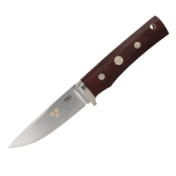 Tre Kronor de Luxe Maroon Micarta Handle