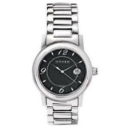 Men's Polished SS Bracelet Watch